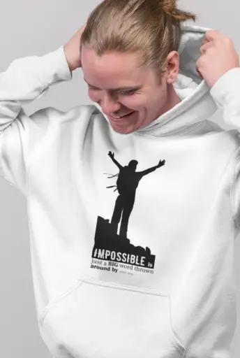 Impossible Is Just a Big Word Thrown Around By Small Men Hoodie