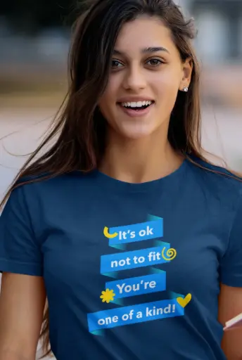 It's Ok Not to Fit You're One of a Kind Women's Tshirt