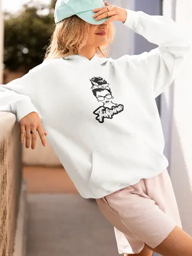 Filipina Black Print Hoodie