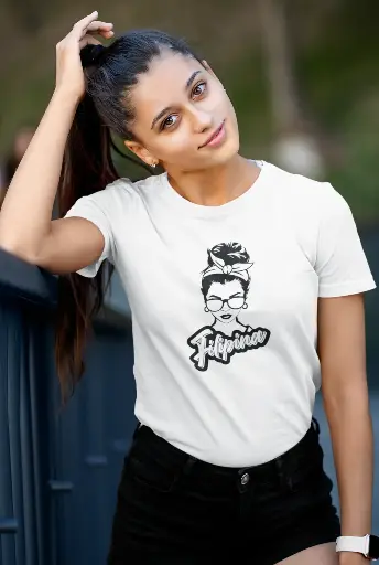 Filipina Black Print Women's Tshirt