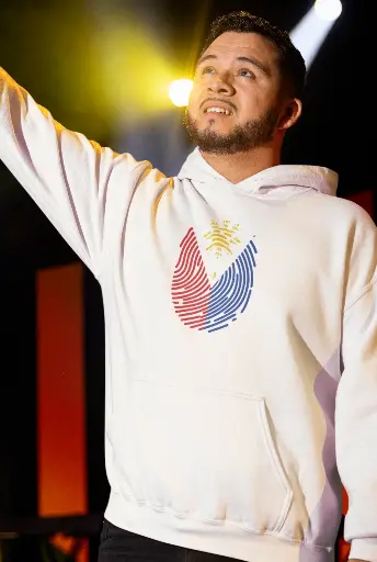 Fingerprint Filipino Art Hoodie