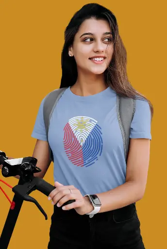Fingerprint Filipino Art Women's Tshirt