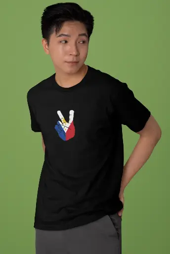 Pinoy Peace Sign Men's Tshirt