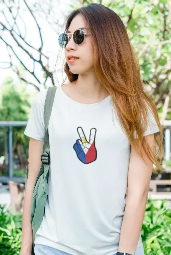 Pinoy Peace Sign Women's Tshirt