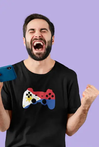 Philippine Themed Game Controller Men's Tshirt